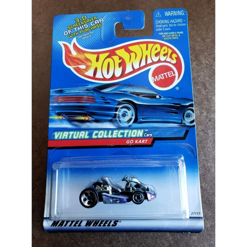2000 Hot Wheels GO KART Metallic Purple VIRTUAL COLLECTION CARS 151 Diecast 1:64